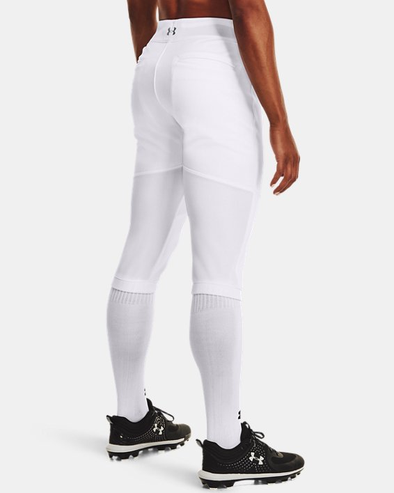 Women's UA Vanish Beltless Softball Pants, White, pdpMainDesktop image number 1